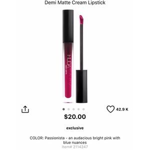 HUDA Demi Matte Lipstick